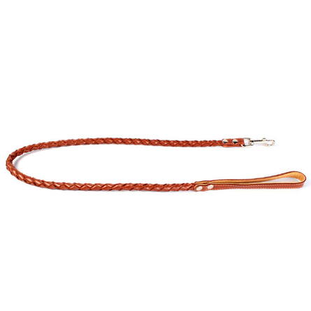 Collar Поводок круглое плетение со вставкой внутри коричневый (ширина 15 мм длина 122 см) – интернет-магазин Ле’Муррр