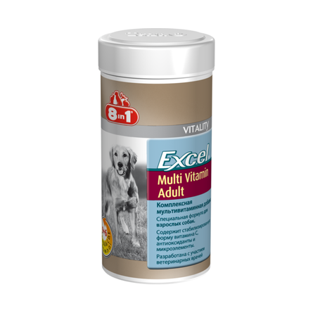 Excel Multi Vitamin Adult Мультивитамины для взрослых собак, 70 таблеток – интернет-магазин Ле’Муррр